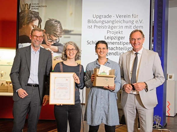 Leipziger Schülerstipendium gewinnt Leipziger Zukunftspreis, Foto: UPGRADE - Verein für Bildungsangleichung e.V.