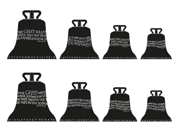 Gestaltung der neuen Glocken der Thomaskirche Leipzig, Grafik: Thomaskirche - Bach e.V.