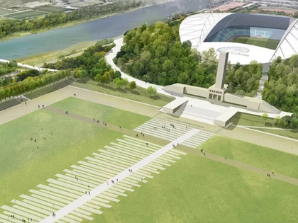 Umbau Stadionvorplatz in Leipzig