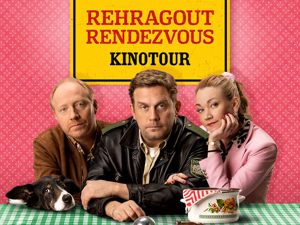 REHRAGOUT-RENDEVOUS auf Kinotour: Ab 10. August 2023 im Kino (Regie: Ed Herzog, Produzentin Kerstin Schmidbauer; mit Sebastian Bezzel, Simon Schwarz und Lisa Maria Potthoff), Foto: Constantin Film