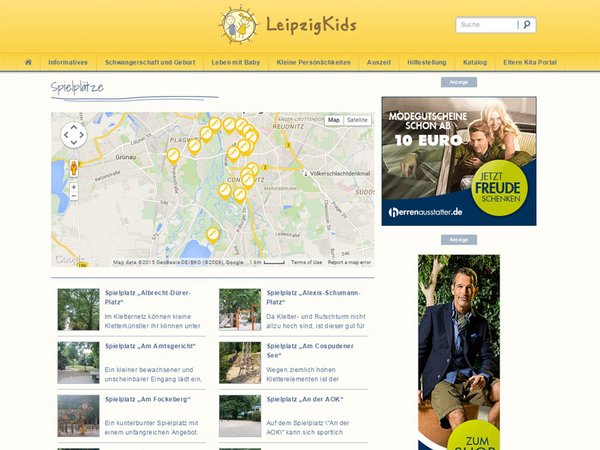 Leipziger Spielplatzdokumentation auf www.leipzigkids.de