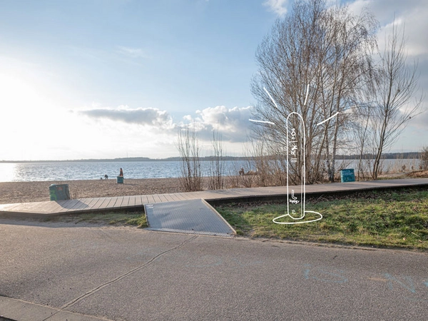 Zweitplatzierter Standort Cospudnener See, Nordstrand Foto: Leipziger Gruppe