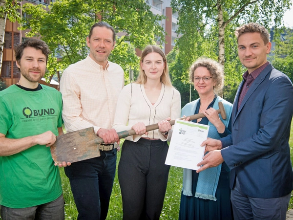 Neue Allianz für ein Grüne-Höfe-Projekt in Leipzig, Foto: Anika Dollmeyer im Auftrag der WG UNITAS eG