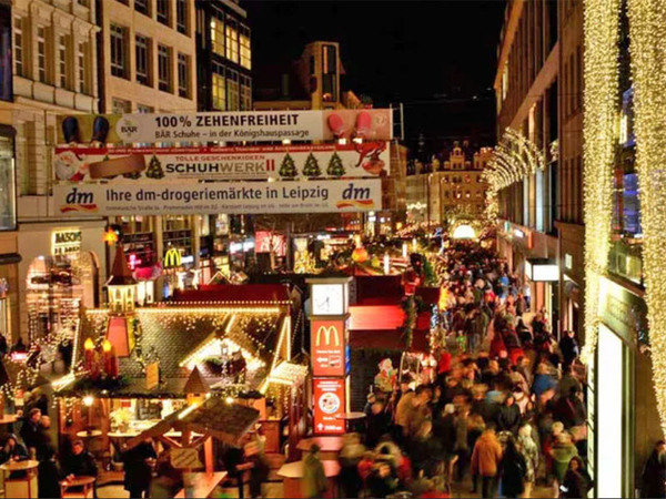 Leipziger Weihnachsmarkt, Foto: Bernd Goerne