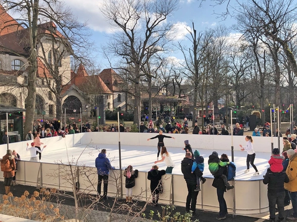 Schlittschuhbahn im Zoo Leipzig, Foto: Zoo Leipzig
