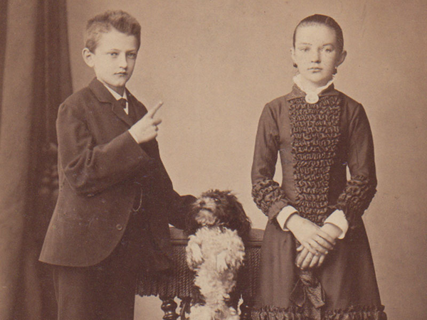 F. A. Dahlström, Hundedressur, Hamburg, um 1880
