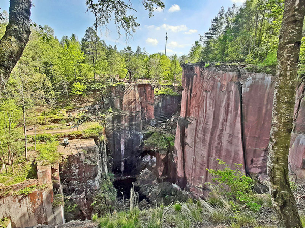 Rochlitz: Roter Porphyr, Foto: Kathleen Schramm