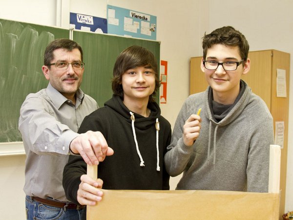 Heiko Hass, Sven Nguyen und Marco Kintzel von der 20. Oberschule Leipzig