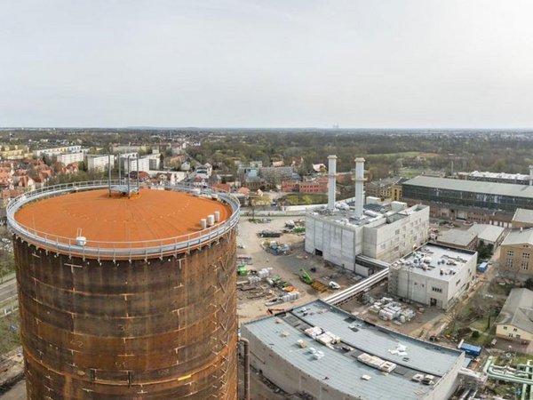 Heizkraftwerk Leipzig Süd: Der gigantische Wärmespeicher, Foto: Leipziger Gruppe