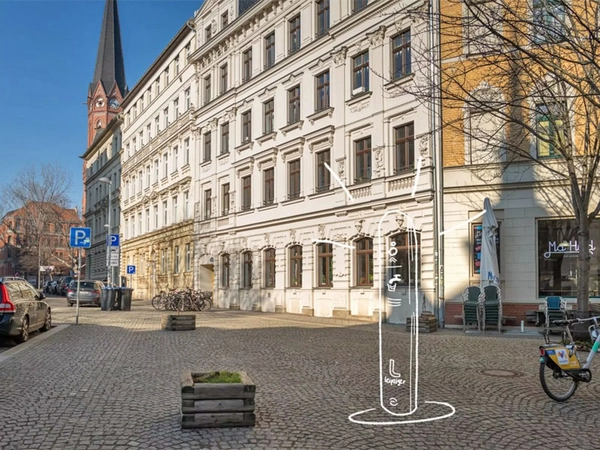 Einer von 6 möglichen Standorten für neue Trinkbrunnen für Leipzig: Alte Straße/Ecke Weißenfelser Straße, Foto: Leipziger Wasserwerke