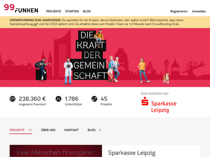 Nikolausaktion auf Crowdfunding-Plattform „99 Funken“: Sparkasse Leipzig gibt 500 Euro für nachhaltige Projekte obendrauf