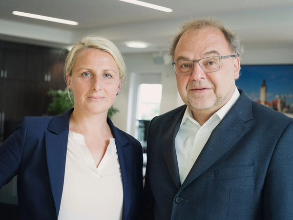 Der Lipsia-Vorstand: Nelly Keding, Vorstandsvorsitzende und Vorstand Wohnungswirtschaft, und Rolf Pflüger, Vorstand Finanzwirtschaft. Foto: Lipsia