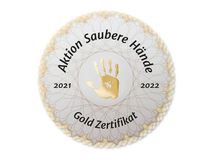 Goldenes Zertifikat der „Aktion saubere Hände“ für Universitätsklinikum Leipzig