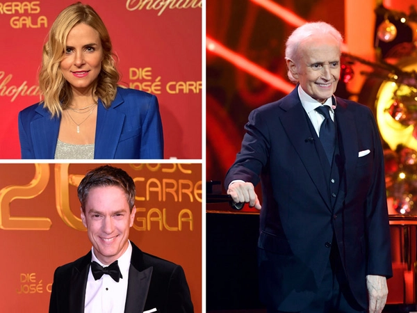An der Seite von José Carreras werden in diesem Jahr die TV-Moderatoren Stephanie Müller-Spirra und Sven Lorig durch den Abend führen, Bildrechte: Deutsche José Carreras Leukämie-Stiftung e.V., Foto: DJCLS / Schneider-Press