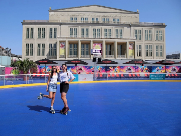Roll On Leipzig: Sommer-Rollschuhspaß auf dem Augustusplatz, Foto: Andreas Schmidt