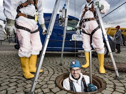 Tag des Toilettenpapiers: Leipziger Wasserwerke laden zu einem Blick unter Leipzig ein
