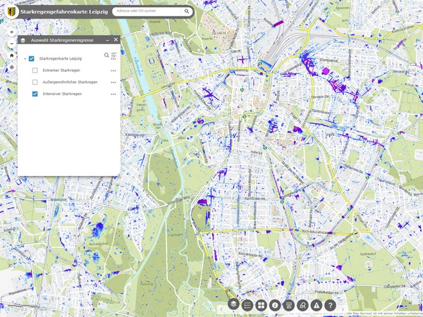 Digitale Gefahrenkarte für Leipzig