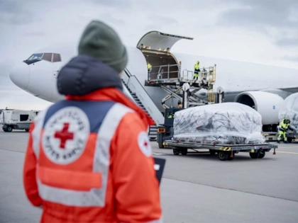 DRK-Hilfsflüge von Flughafen Leipzig/Halle