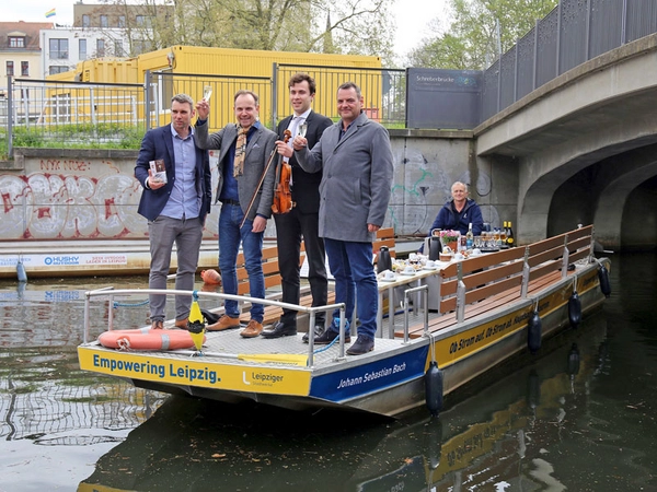 Stadthafen Leipzig - Motorboot "Johann Sebastian Bach", Foto: Andreas Schmidt