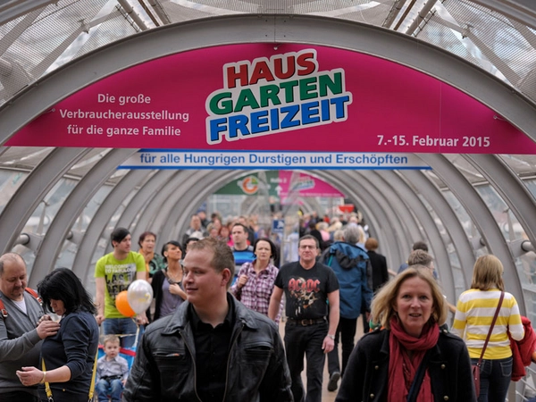 Der zweite Messetag der HAUS-GARTEN-FREIZEIT 2014 lockte viele Gäste in die Messehallen