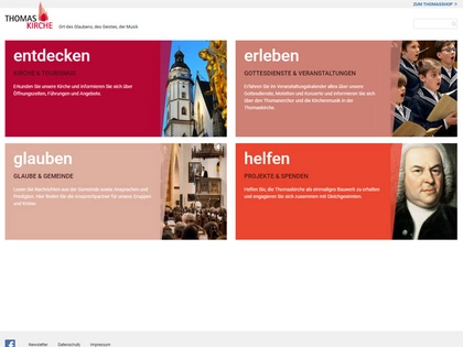 Thomaskirche Leipzig startet mit neuer Website in den Sommer