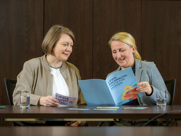 Nelly Keding und Annett Schiele, Foto: Wohnungsgenossenschaft „Lipsia“ eG