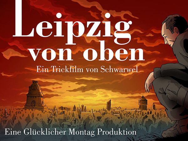 Trickfilm: Leipzig von oben Trickfilm: Leipzig von oben