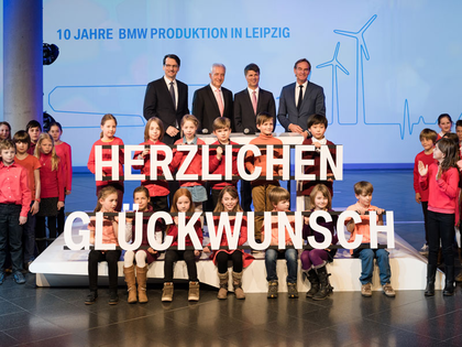 BMW feiert zehn Jahre Produktion im Werk Leipzig