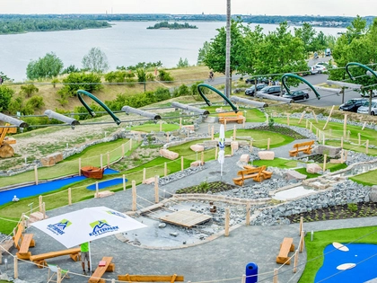 Die Adventure-Golf-Anlage am Markkleeberger See ist wieder geöffnet