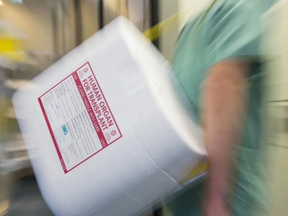 Ein Denkmal in Leipzig für den anonymen Organspender