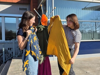 Kleidertausch bei der Stadtreinigung Leipzig