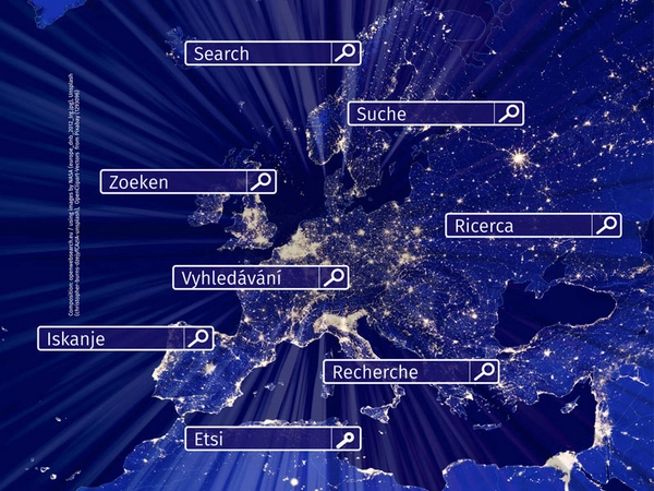 Das europaweite Projekt »OpenWebSearch.EU« wird mit 8,5 Millionen Euro gefördert, Foto: Zusammengestellt von openwebsearch.eu, unter Verwendung von Bildern der NASA, Unsplash und Pixabay 