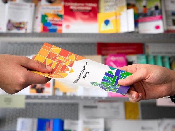 Willkommenszentrum Leipzig: Der aktuelle Flyer, Foto: Charlotte Sattler