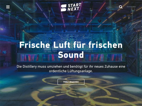 Distillery Leipzig: Crowdfunding-Kampagne auf startnext.com