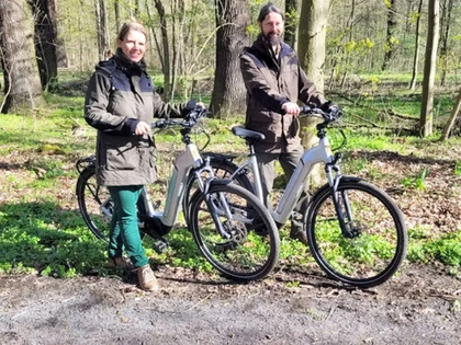 Leipzigs Stadtwaldranger haben erstmals ihren Dienst aufgenommen