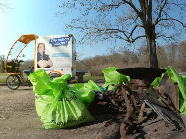 Frühjahrsputz 2025: Sammelplatz, Foto: Stadt Leipzig