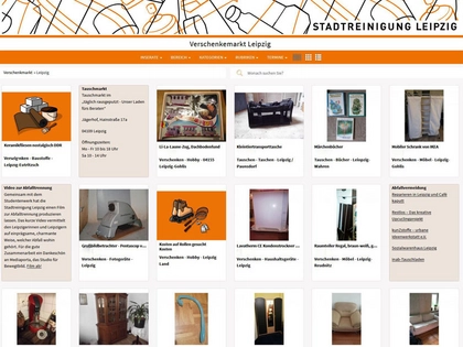 Online-Verschenkemarkt der Stadtreinigung Leipzig