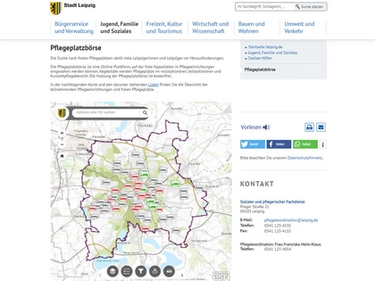 Pflegeplatzbörse der Stadt Leipzig startet