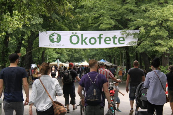 Momentaufnahme von der Ökofete des Ökolöwen.