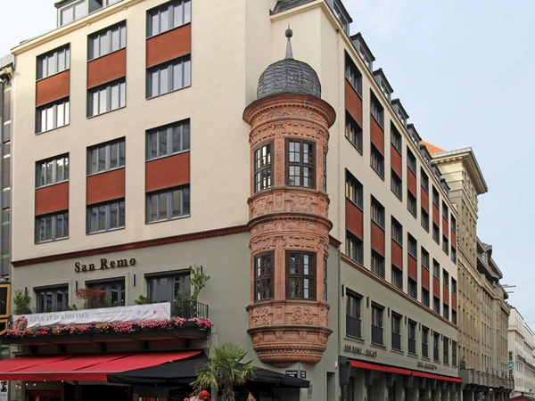Fürstenhauserker in Leipzig (Grimmaische Straße/Nikolaistraße), Foto: Andreas Schmidt
