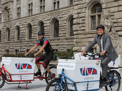 Innerstädtische Kurierfahrten in Leipzig erfolgen jetzt mit Lastenrädern
