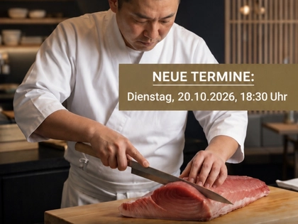 Live-Filetierung eines 40 Kilogramm schweren Thunfischs bei Tokoro