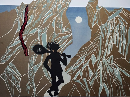 Papiertheater mit Liedern zur Hakenharfe im Schillerhaus Leipzig