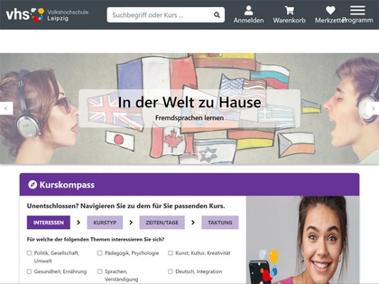 Volkshochschule Leipzig startet in den Frühling mit umgestalteter Internetseite und neuem Kurskompass