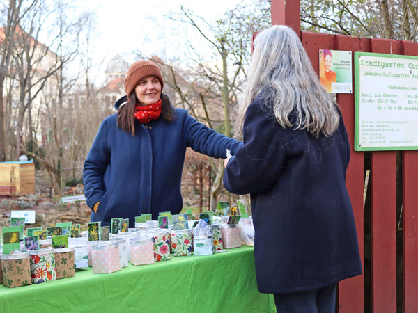 Ökolöwin Antje Osterland, Leiterin des Connewitzer Stadtgartens, Foto: Ökolöwe