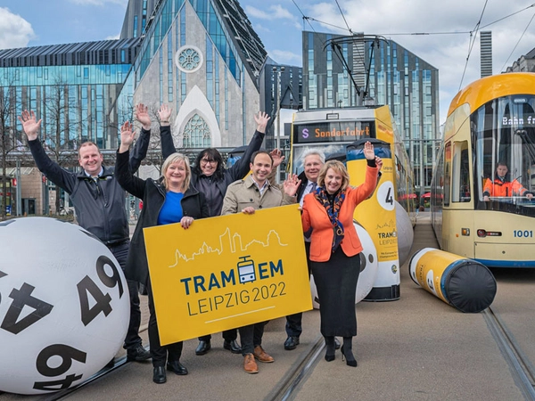 Tram EM 2022, Foto: Leipziger Gruppe