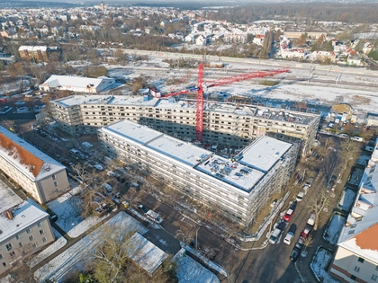 LWB feierte Richtfest für 123 geförderte Wohnungen in Leipzig-Leutzsch