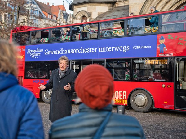 Adventsbus des Leipziger Gewandhausorchesters, Foto: Eric Kemnitz / Gewandhaus