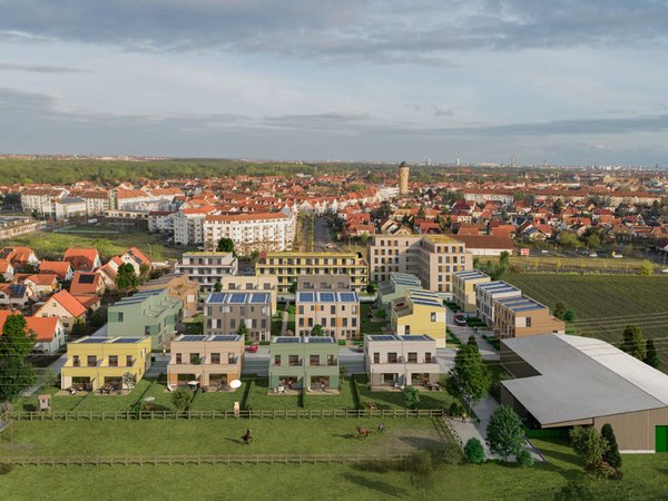 Das Quartier "Schöner Land" in Leipzig Böhlitz-Ehrenberg, Foto: 3D Artist / Iwan Esau, Bildrechte: PROPOS Projektentwicklung GmbH