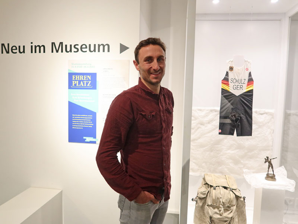 Leipzig Sportler des Jahres 2022: Martin Schulz, zu Gast in der ständigen Ausstellung des Stadtgeschichtlichen Museums Leipzig im Alten Rathaus., Foto: Stadtgeschichtliches Museum Leipzig